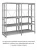 Стеллаж для одежды ТСУ 2/4 (2500х1060х600)